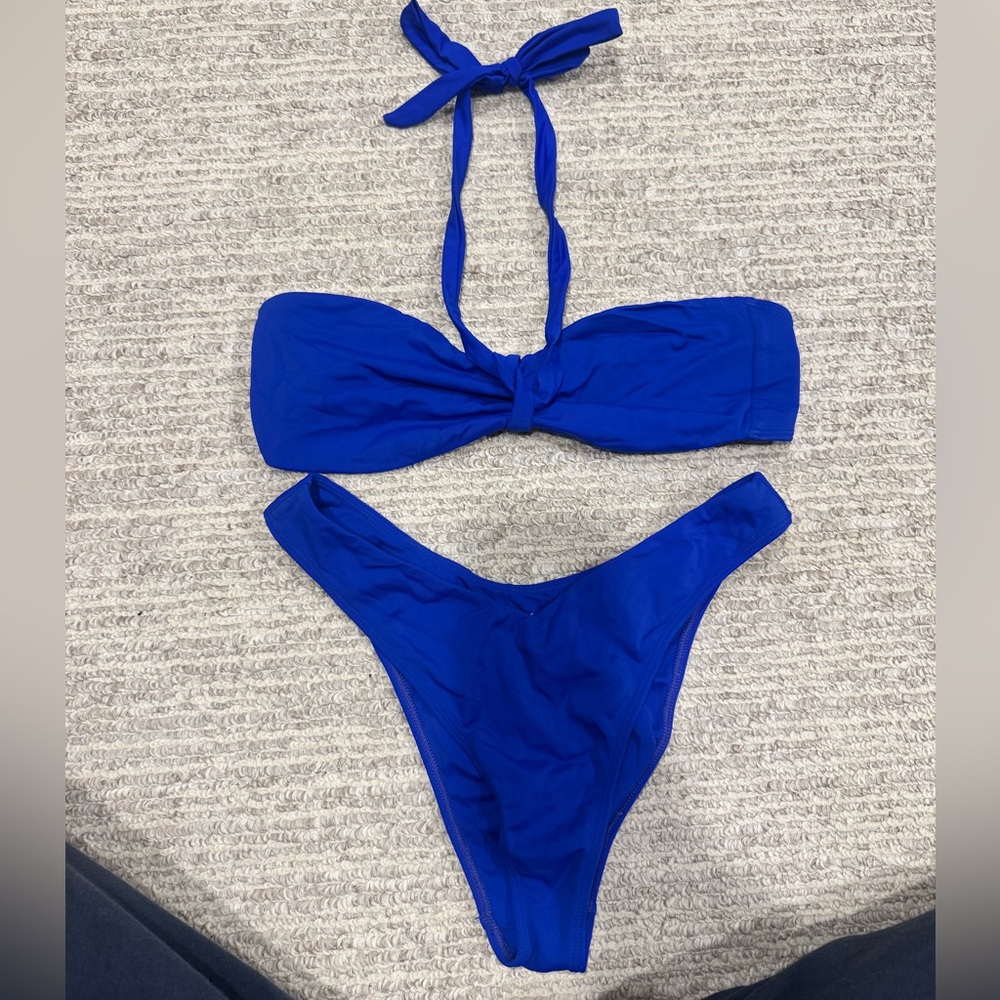 PacSun Bold Royal Blue Bandeau Bikini Set